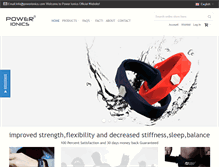 Tablet Screenshot of powerionics.com